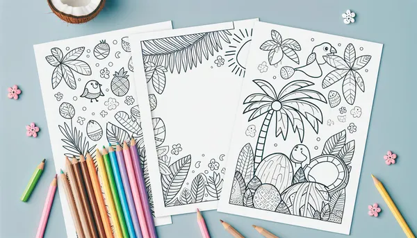 Tropical Coloring Pages