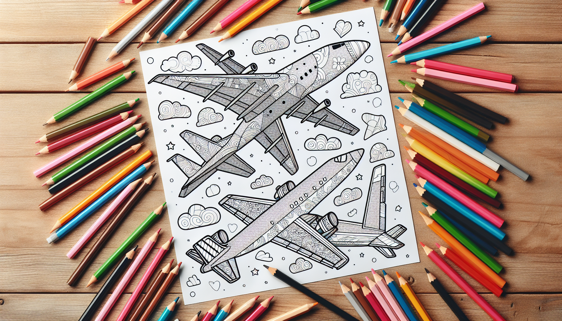 18 Airplane Coloring Pages