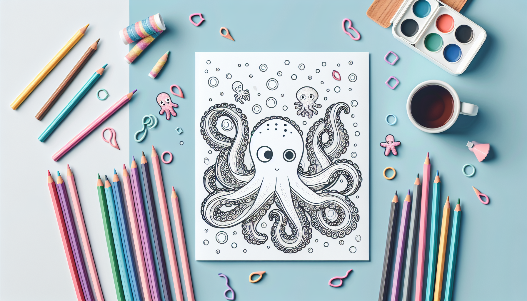 Octopus Coloring Pages