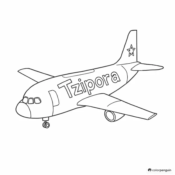 Airplane with Tzipora