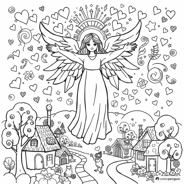 Angel of Love Over the Town