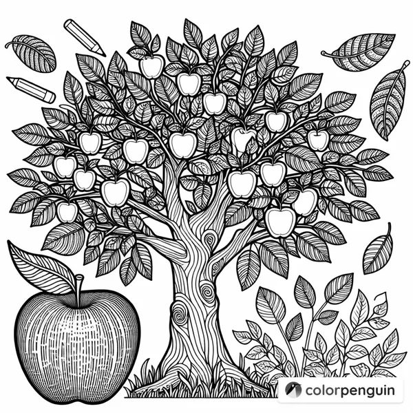 Apple with Tree