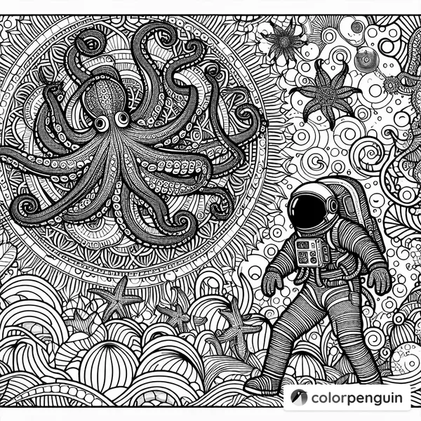 Octopus Adventure: A Cosmic Battle