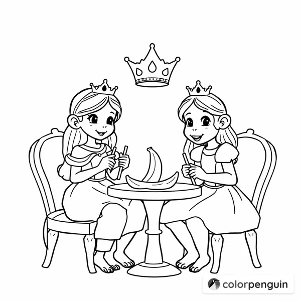 Princesses and Their Monkey Musical Chairs