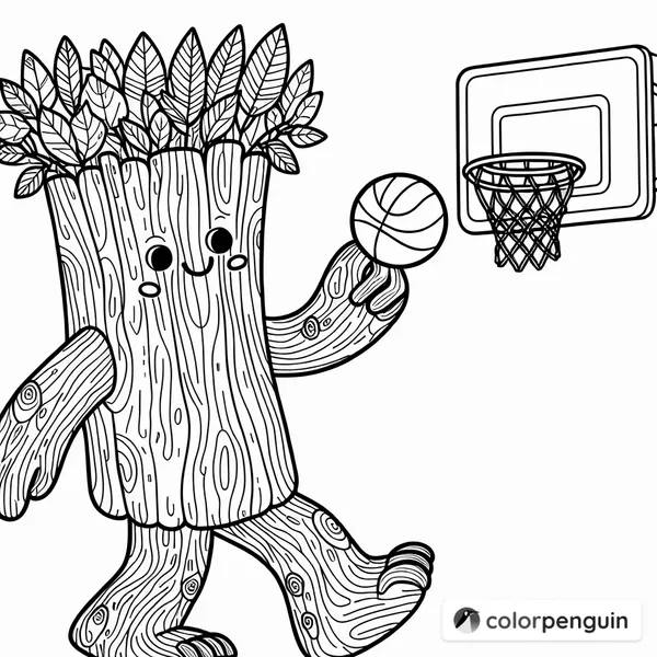 Groot Playing Basketball