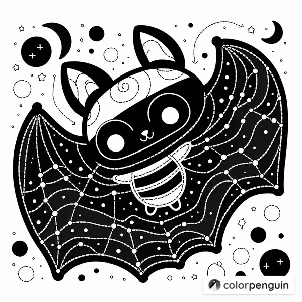 Cute Cartoon Bat for Halloween