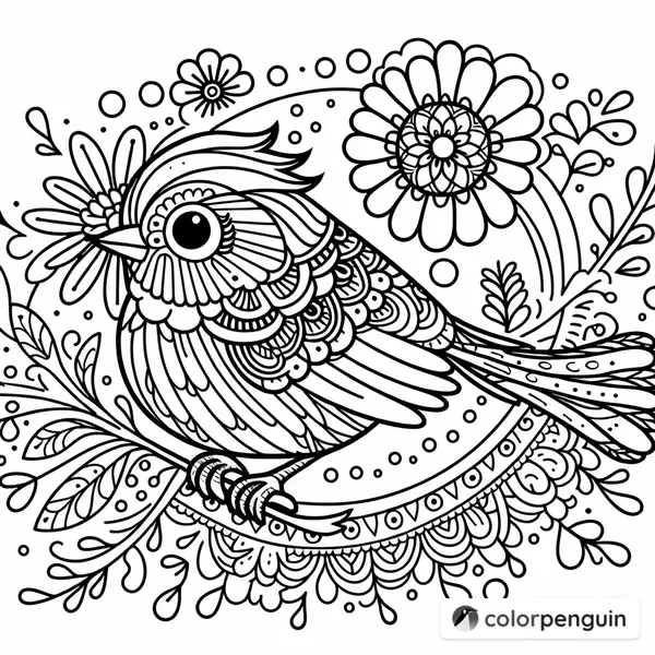 A Bird with a Flower