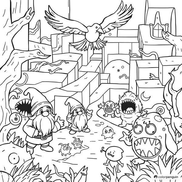 Dwarfs in a Monster Maze