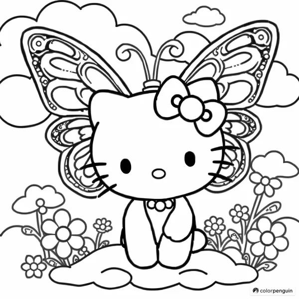 Hello Kitty with Butterfly Wings