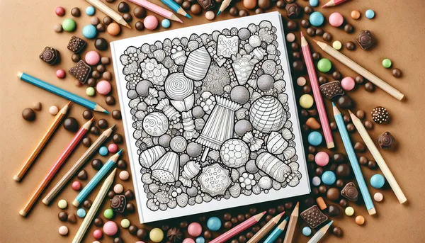 Candy coloring pages feature image