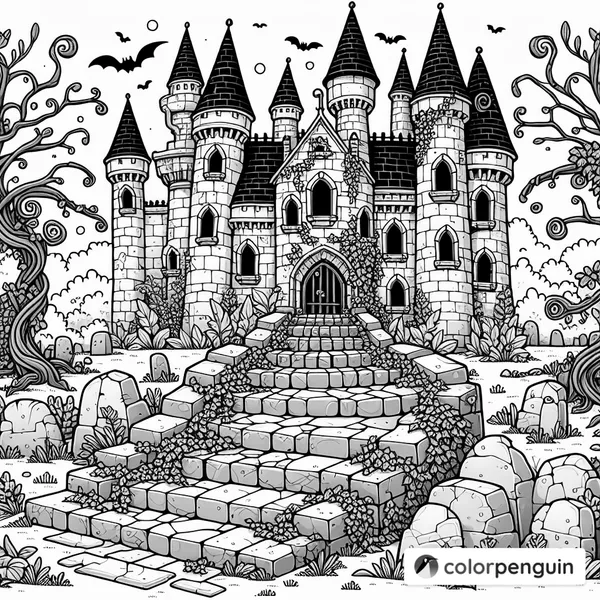 Spooky Castle Courtyard