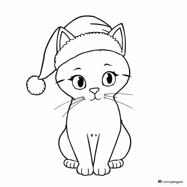 Cat in a Santa Hat