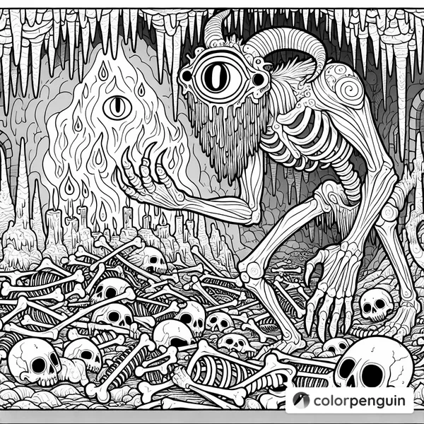 Cyclops in a Cave of Bones