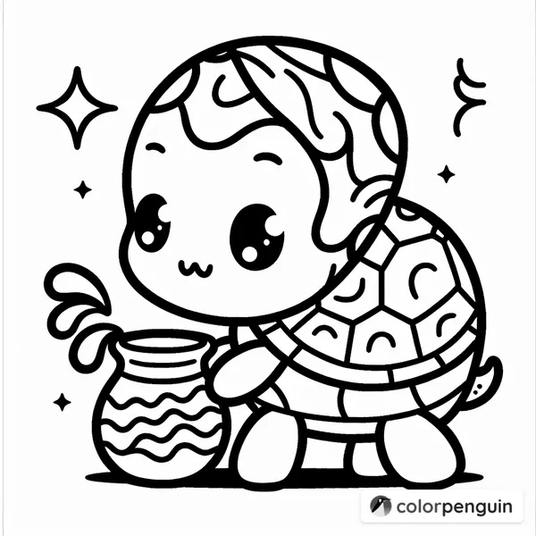 Aquarius Chibi Turtle