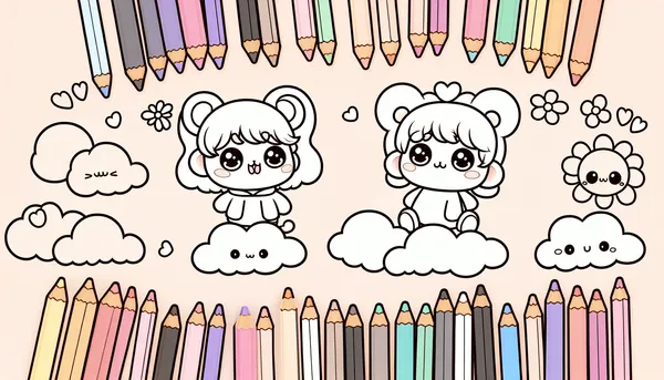 Chibi coloring pages feature image