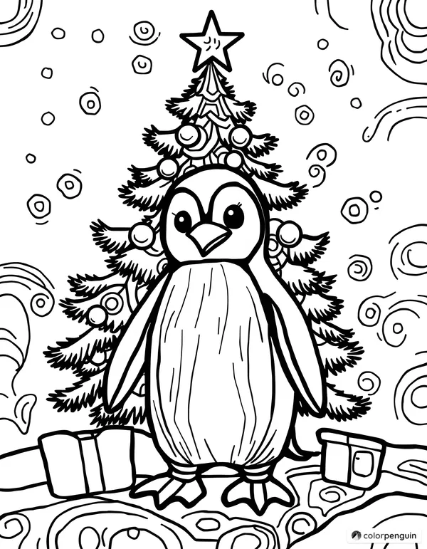 Penguin's Perfect Christmas Tree