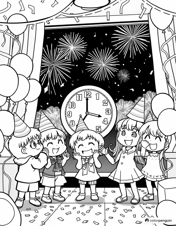 Chibi New Year’s Eve Celebration