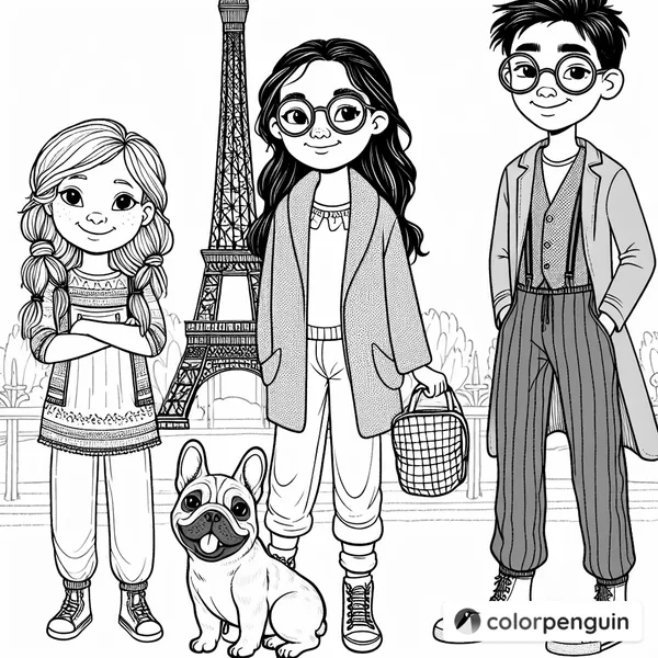 Friends at the Eiffel Tower