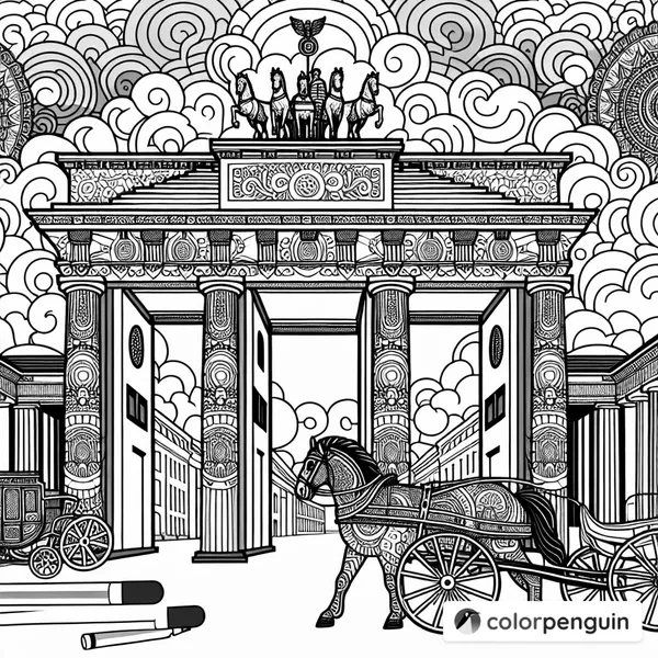 Brandenburg Gate Mandala Delight