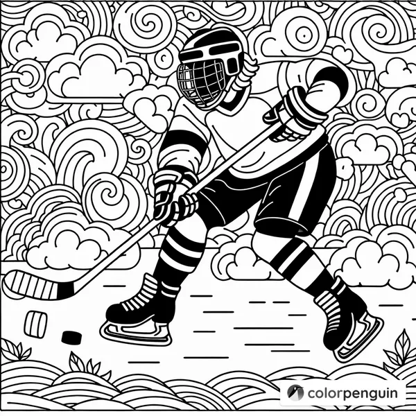 Cloud Hockey Player