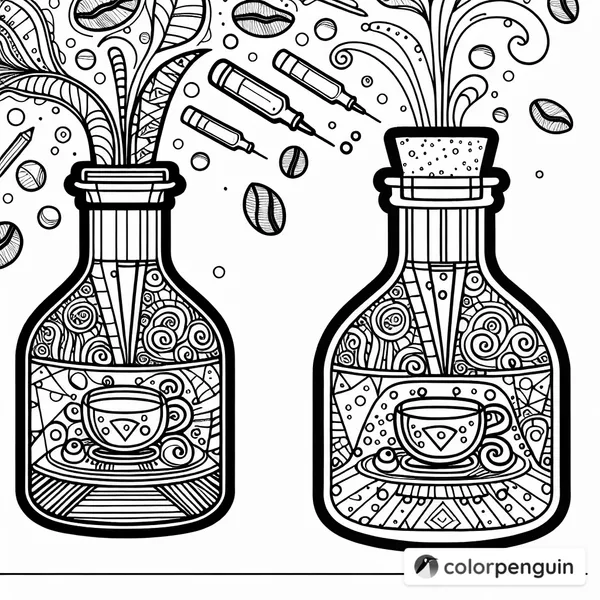 Coffee Potion Bottle