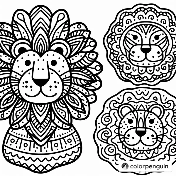 Lion Face Cookies