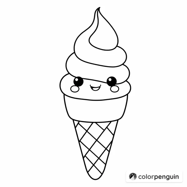 Kawaii Ice Cream Cone