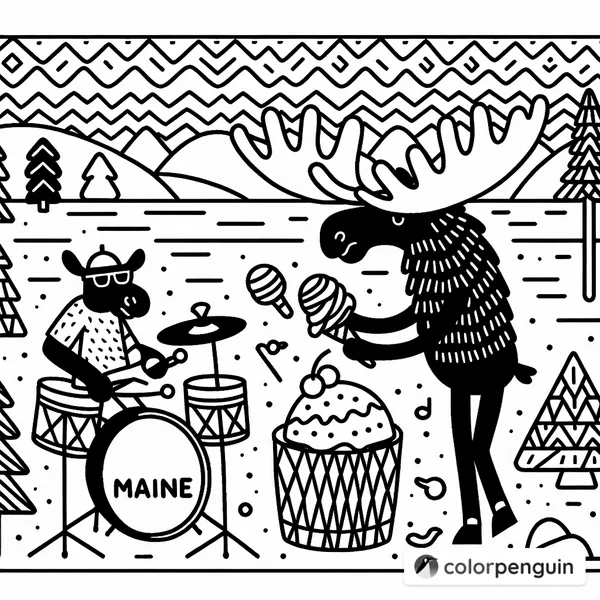 Moose Drumming and Ice Cream Delight in Maine