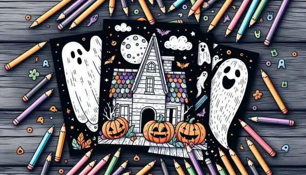 Creepy coloring pages feature image