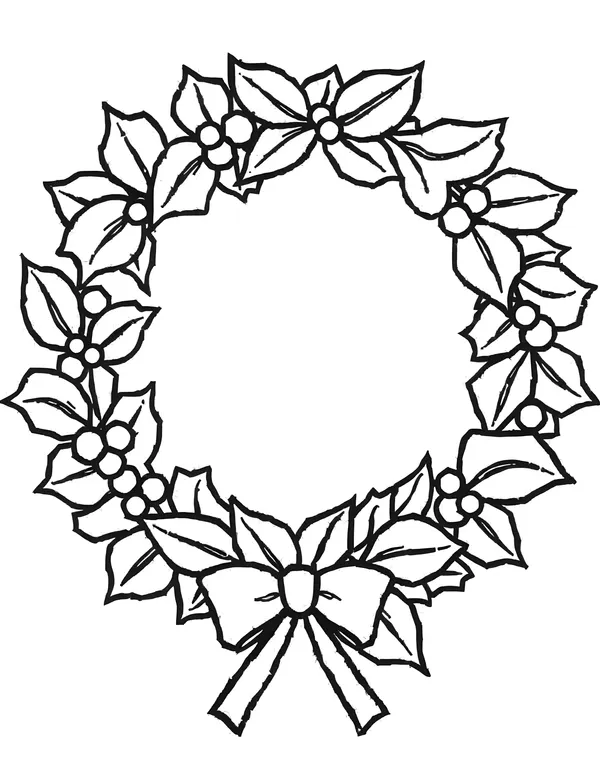 Holiday Holly Wreath