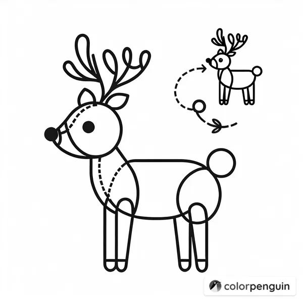 Christmas Reindeer with Deer