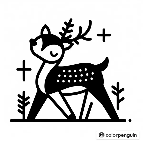 Cross with Deer