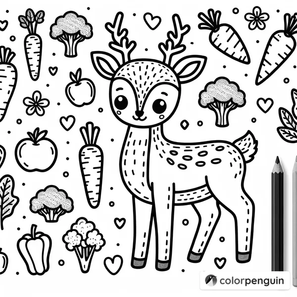 Deer with Vegetables