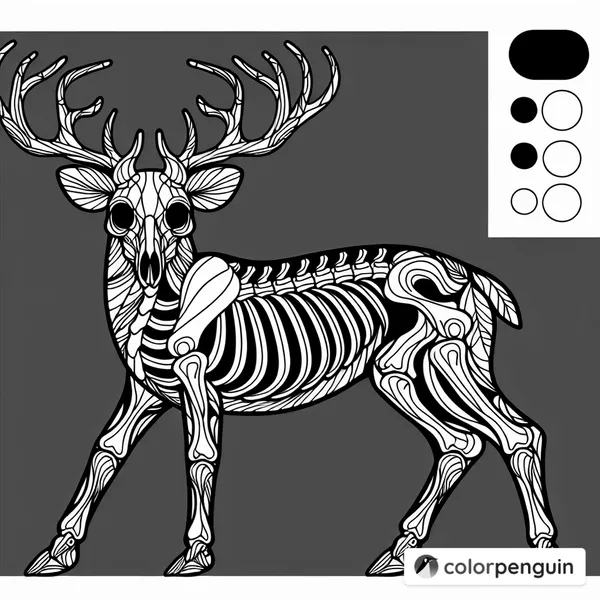 Scary Skeleton Deer