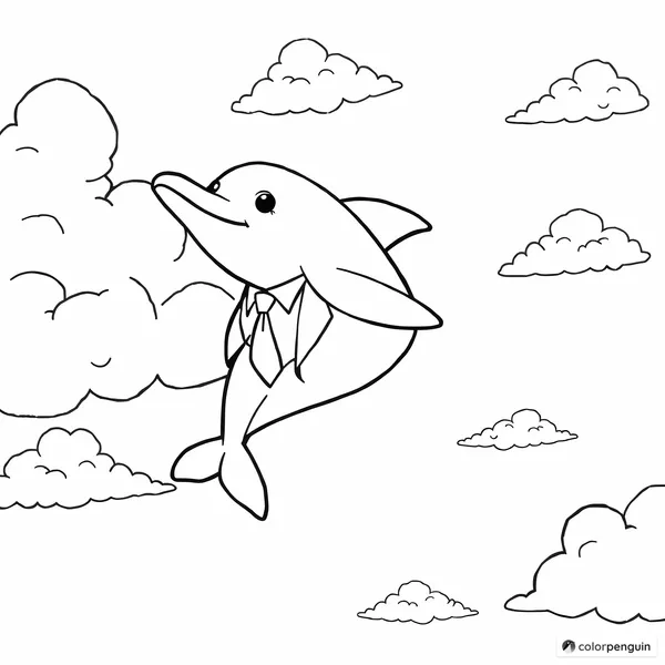 Dapper Dolphin in the Sky