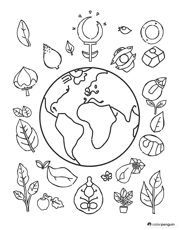 Earth Day Symbols and Icons