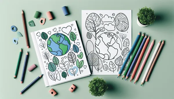 Earth Day Coloring Pages feature image