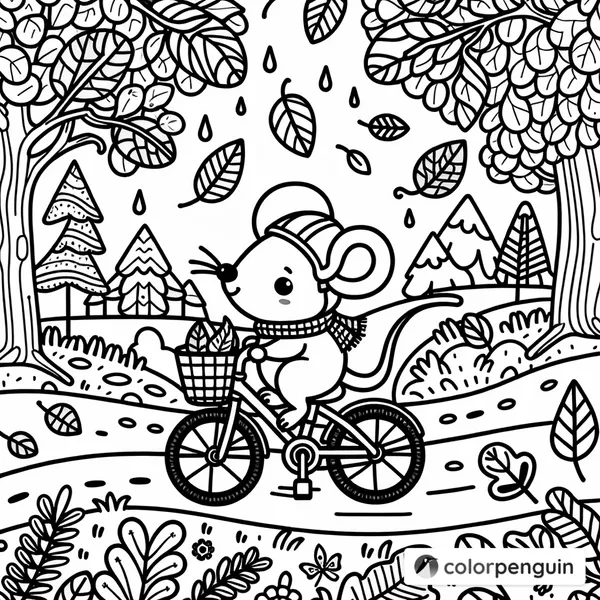 Little Mouse's Fall Bike Ride