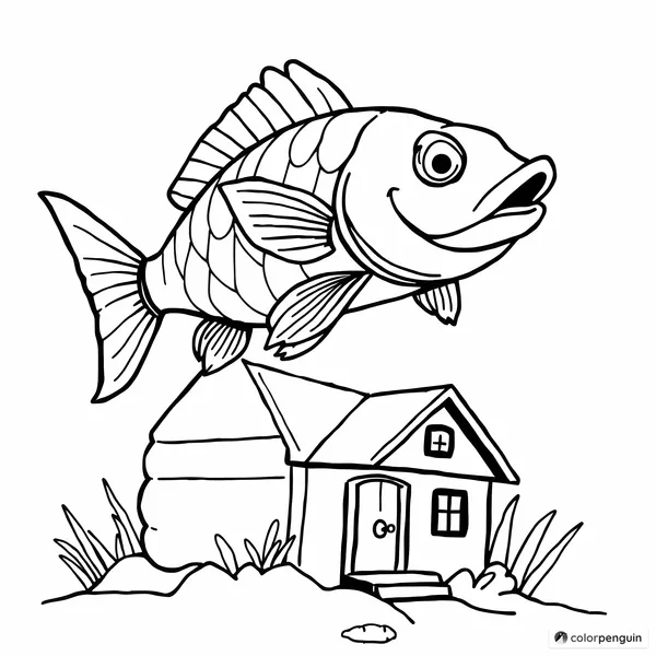 A Fish Leaps Over a Cozy Home