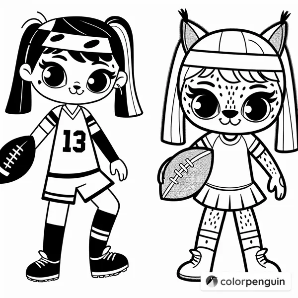 Lynx Girl Football Players