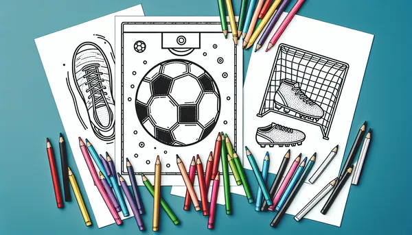 Football coloring pages feature image