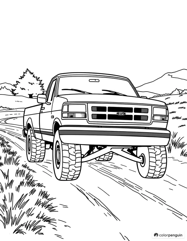 1996 Ford F-150 on a Dirt Road