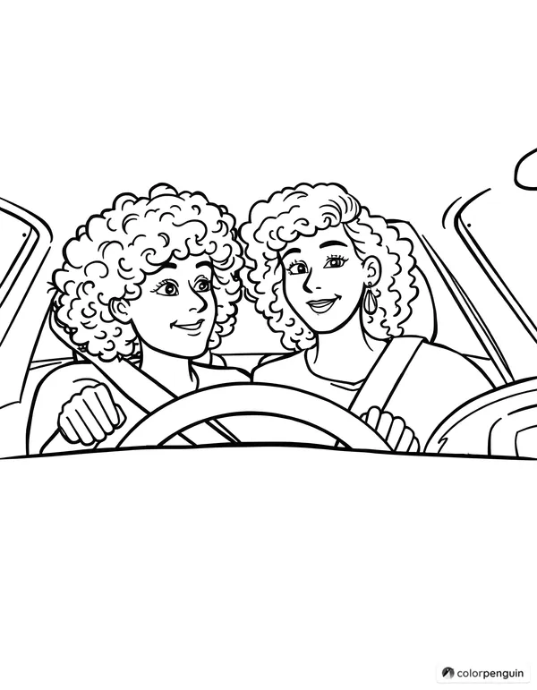 Curly-Haired Wife in a Ford Focus