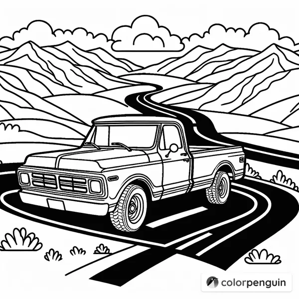 Ford F150 on a Mountain Road