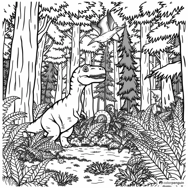 Dinosaurs in the Forest