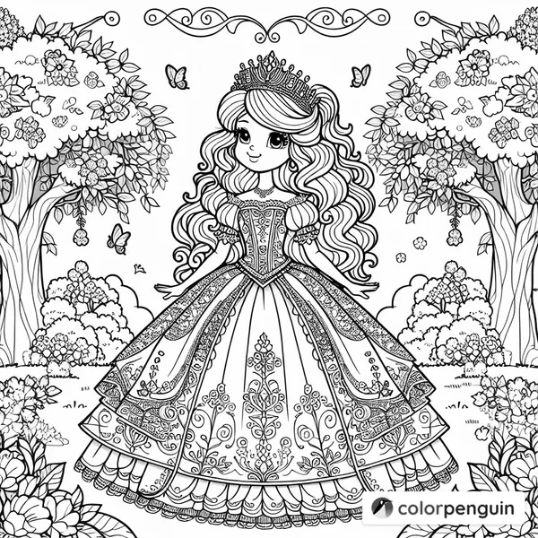 Princess in the Enchanted Garden