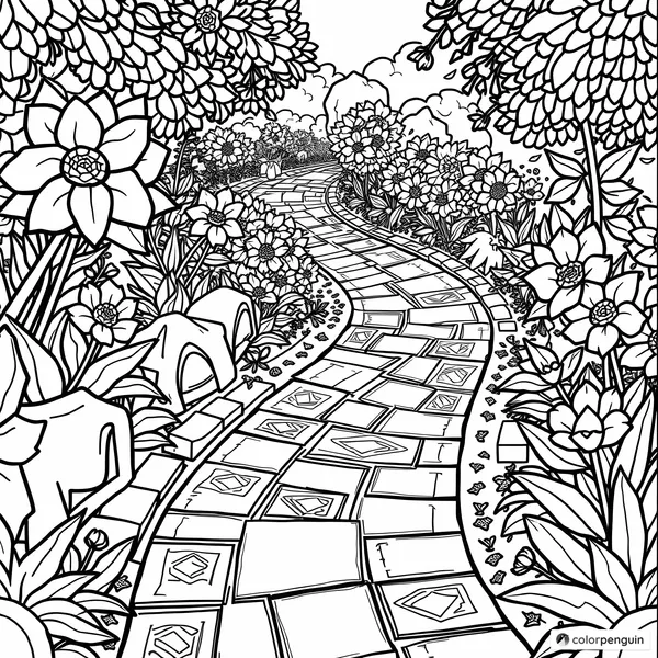 Serene Pathway: Tranquil Garden Adventure