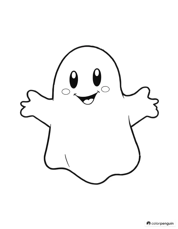 Friendly Ghost on a Full Page