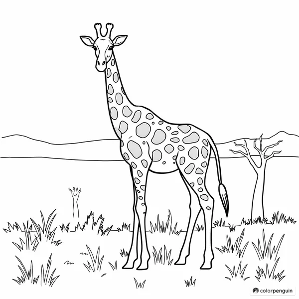 Giraffe in the Savanna