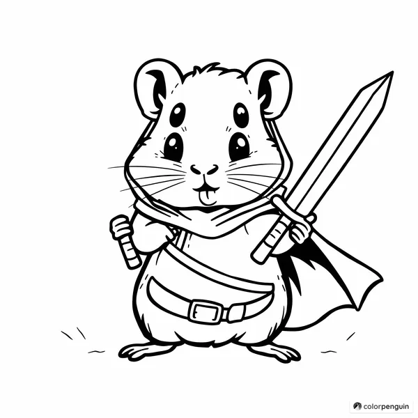 Hamster Hero with a Sword